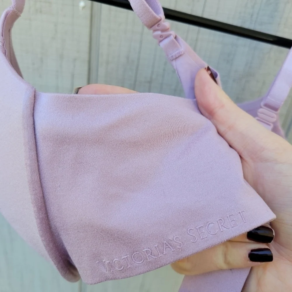 Victoria's Secret Pink Padded Push Up Plunge Comfortable Bra 34C